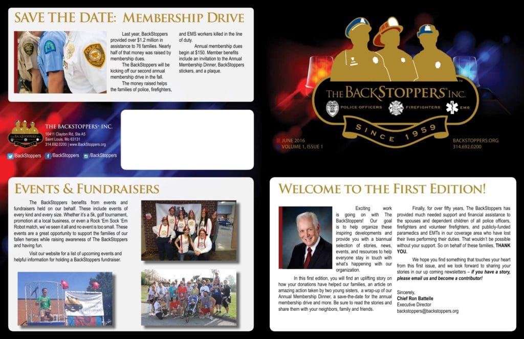 Newsletter Volume 1 Issue 1 Front and Back Cover