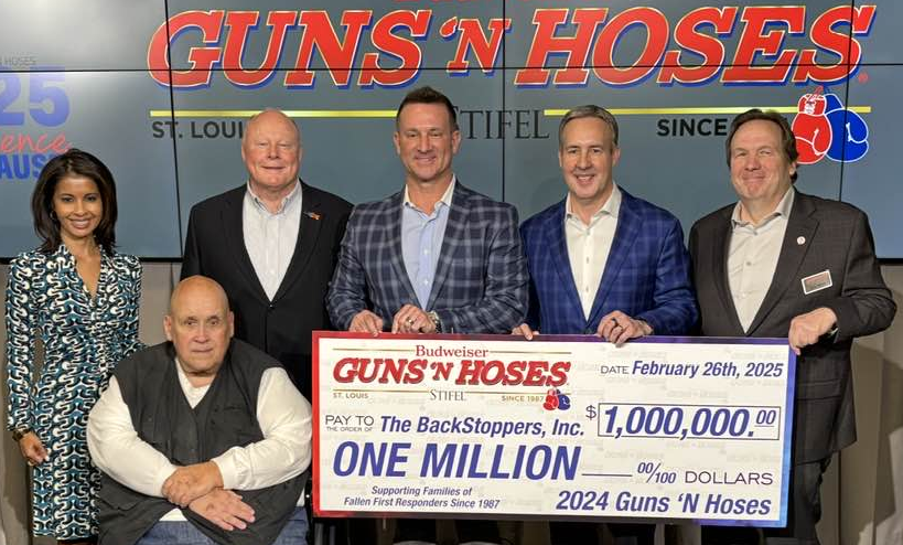 Budweiser Guns 'N Hoses 2024 Check Presentation